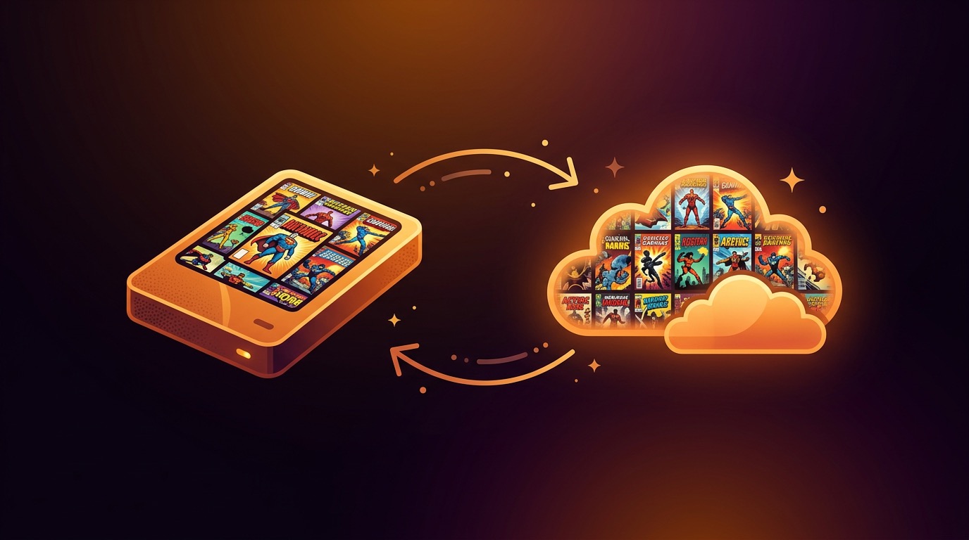 Various storage devices including external drives and USB sticks on a desk