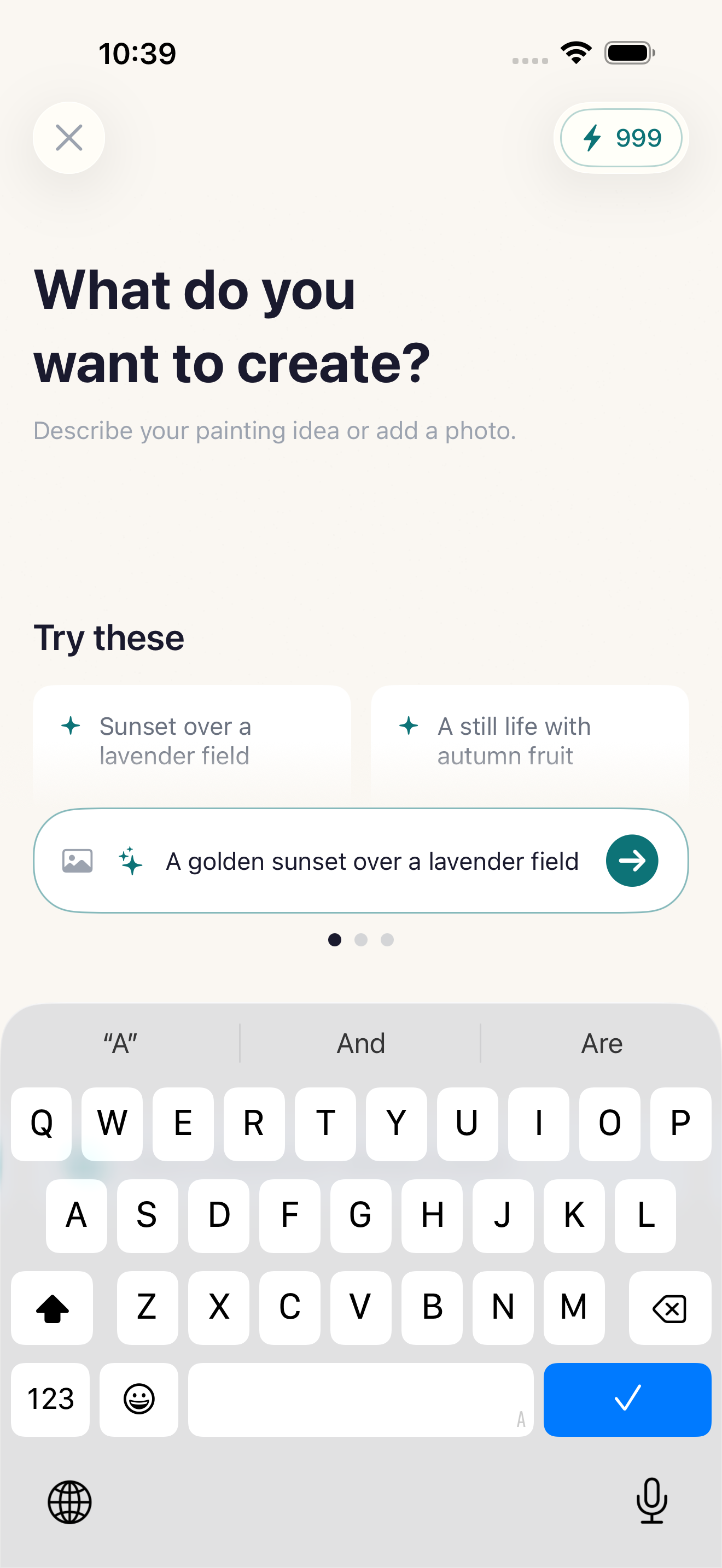 Wallora Screenshot 4 - Concept Input